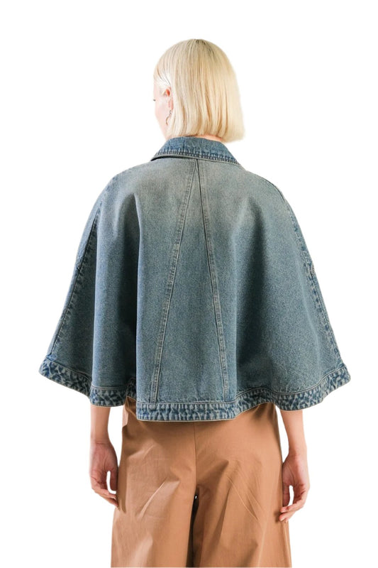 This Just In Denim Cape
