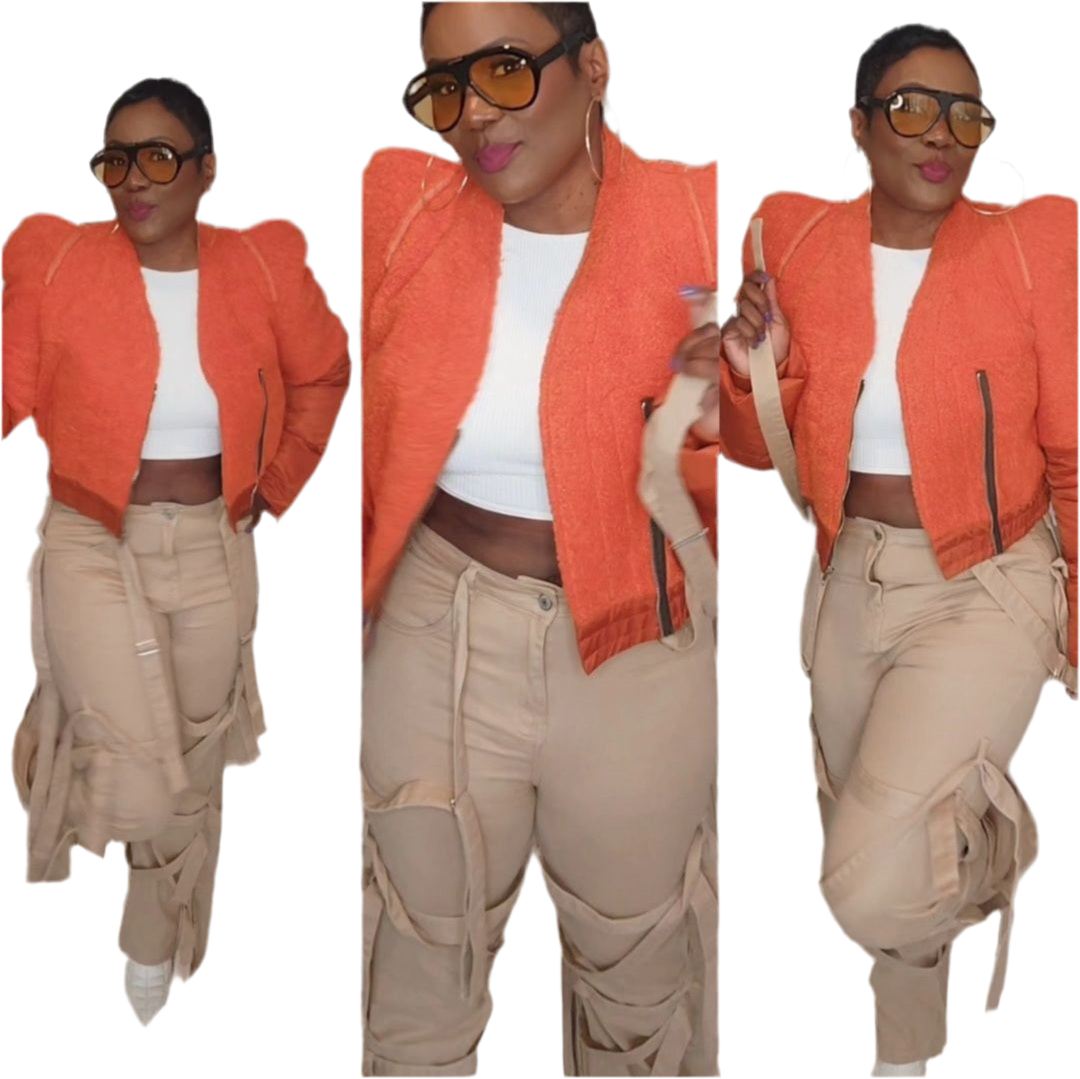Distinctive Style Trousers Cargos (Black)