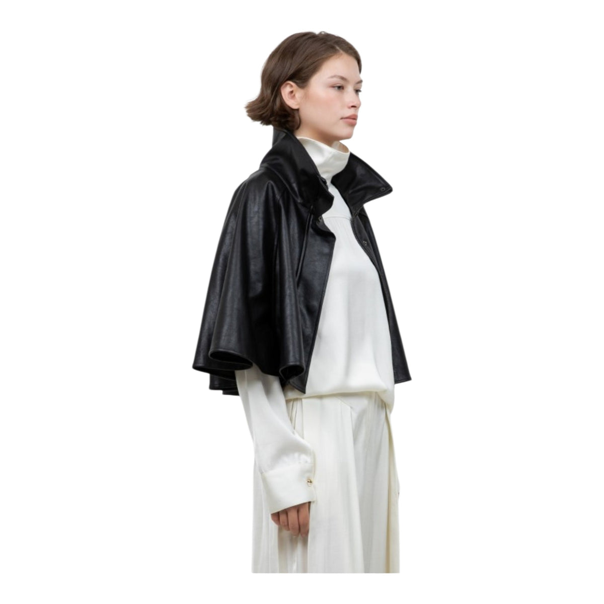 Patrice Faux Leather Poncho * Preorder* ETA 10/16