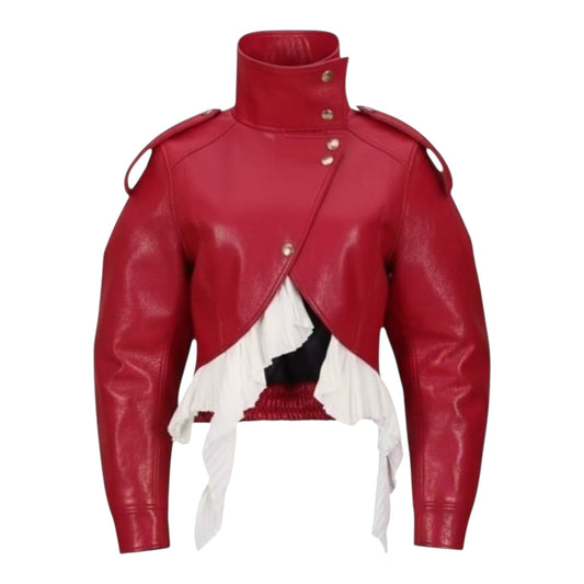 Fiona Faux Leather Crop Jacket *Preorder* ETA 10/1