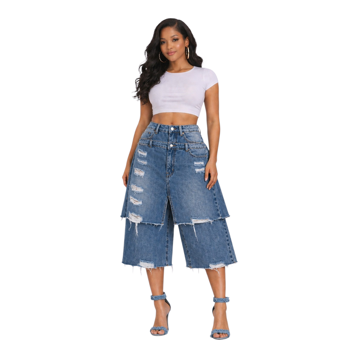 Be Unique Distressed Shorts