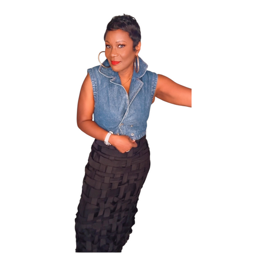 Double Down Denim Vest