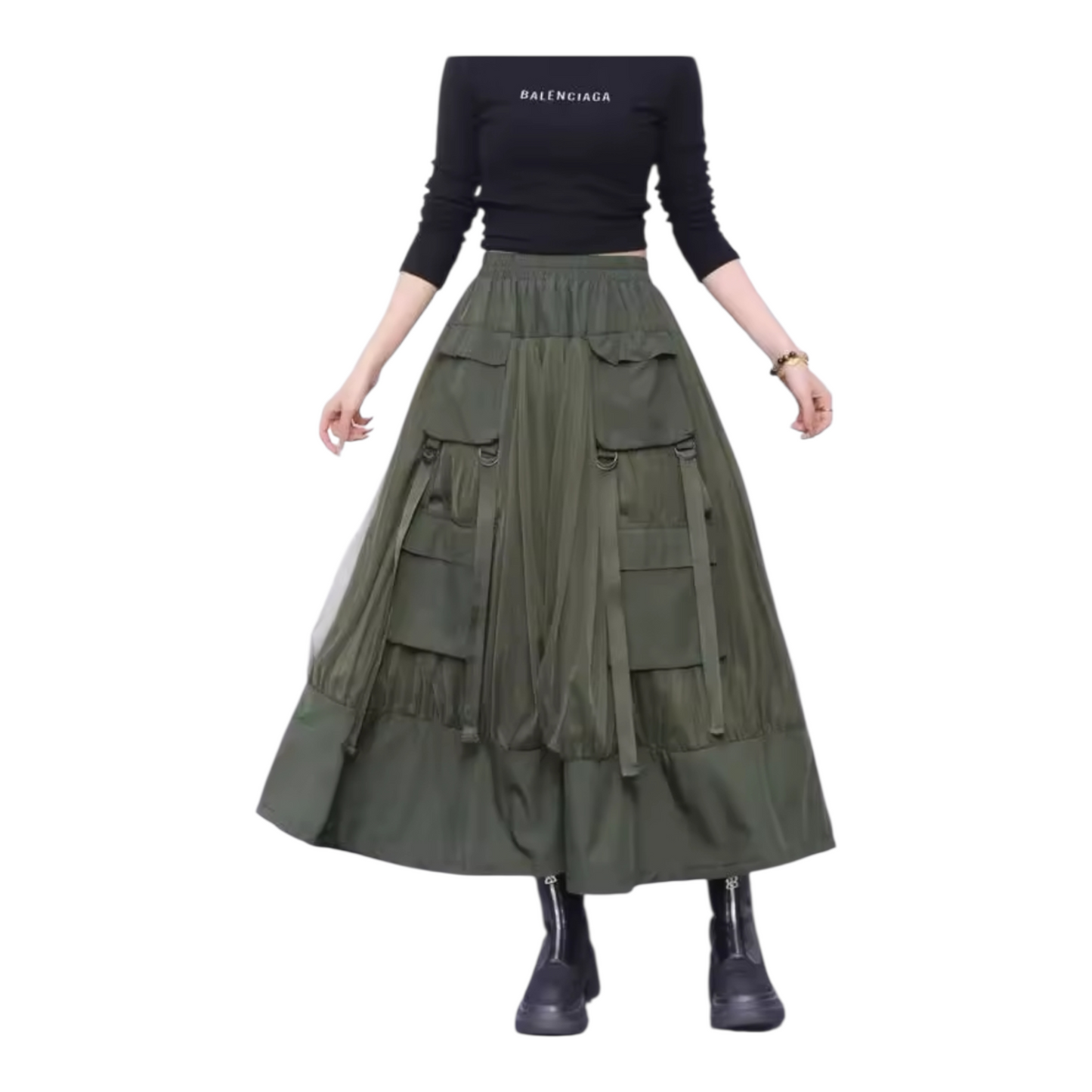 Olivia Olive Green Maxi