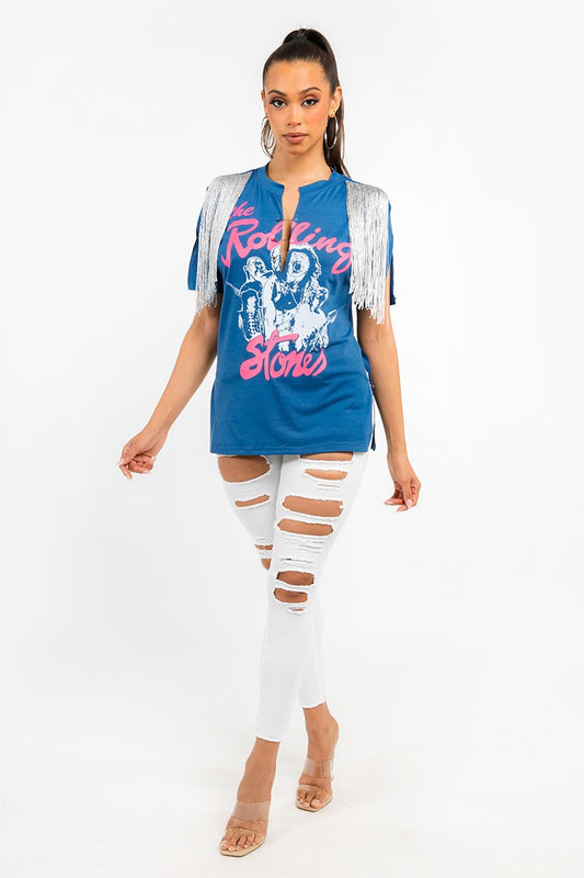 Rolling Stone Fringe Tee