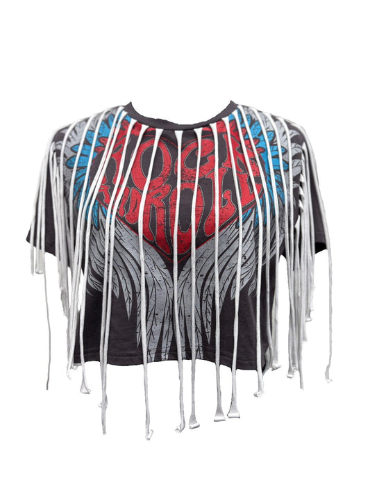 Fashion Rebel Fringe Tee *PREORDER* ETA 5/16