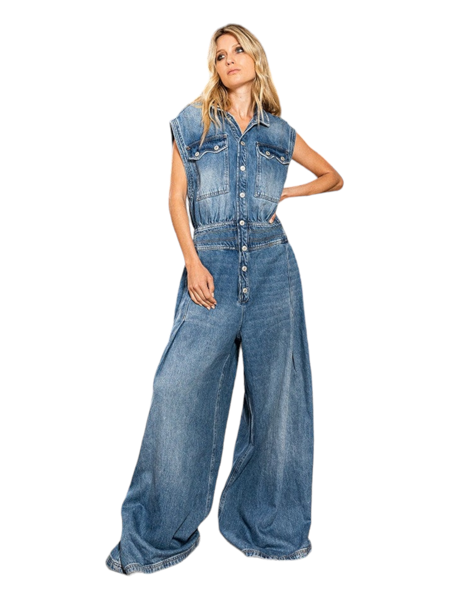 Dare to Be Denim Jumpsuit