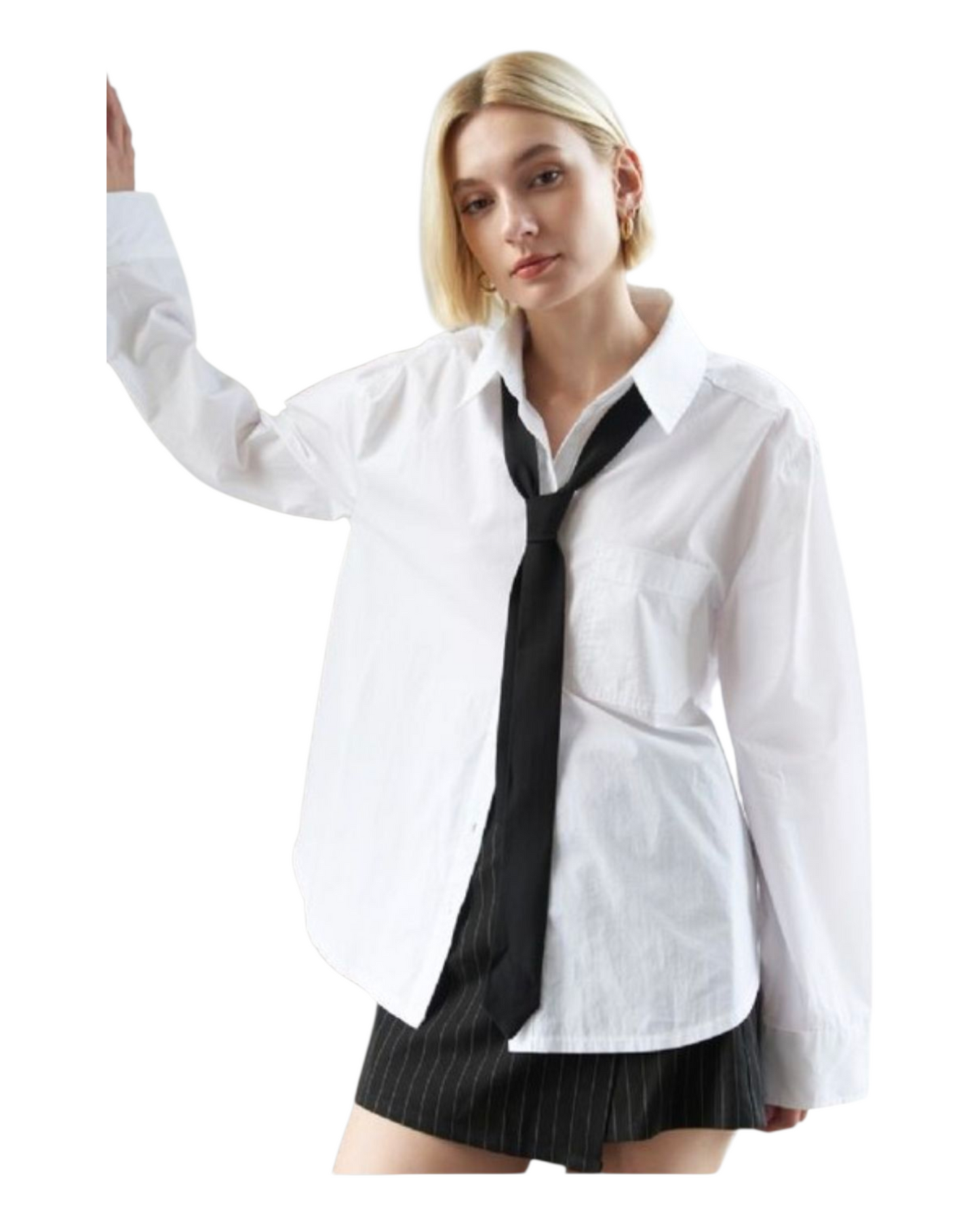 IT Girl Oxford Shirt w/ Tie