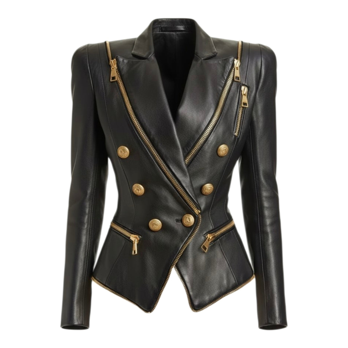 Fiona Faux Leather Motorcycle Jacket *Preorder* ETA 10/12