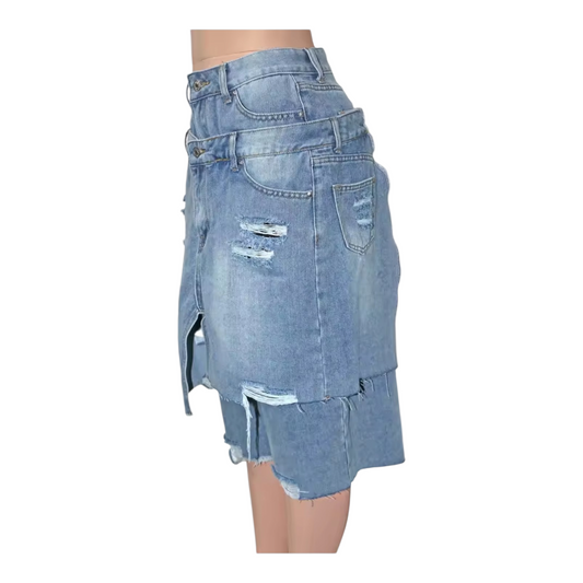 Be Unique Distressed Shorts