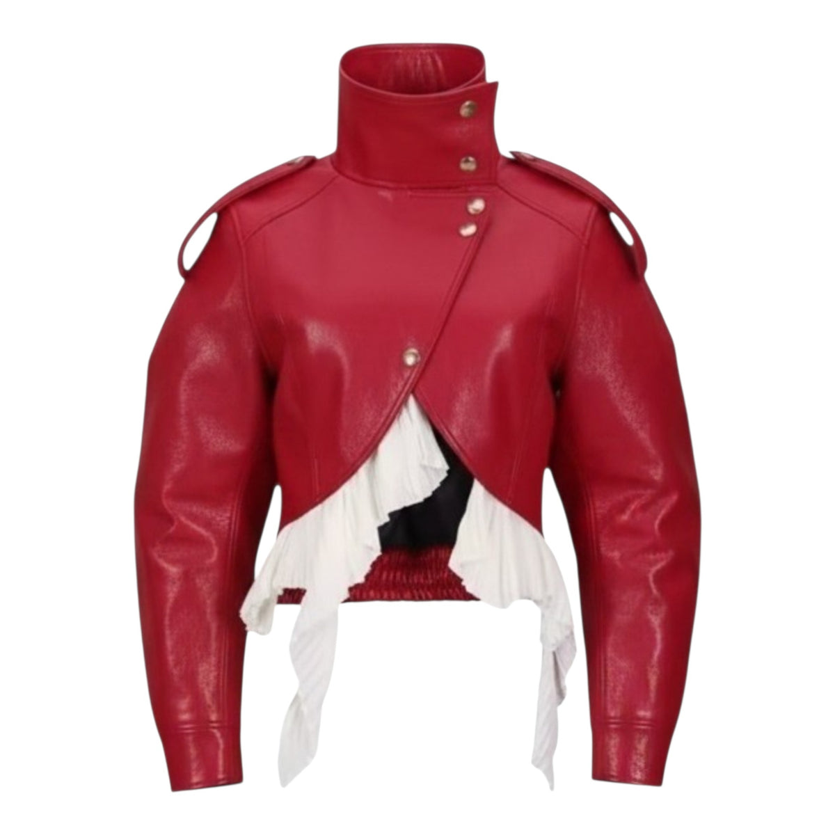 Fiona Faux Leather Crop Jacket *Preorder* ETA 10/1