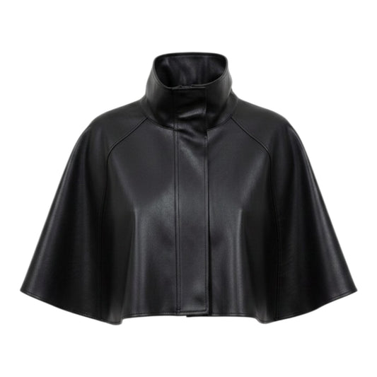 Patrice Faux Leather Poncho * Preorder* ETA 10/16