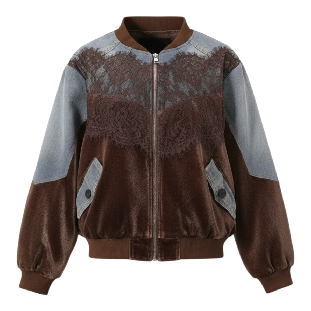 Denim & Lace Bomber *Preorder* ETA 9/28