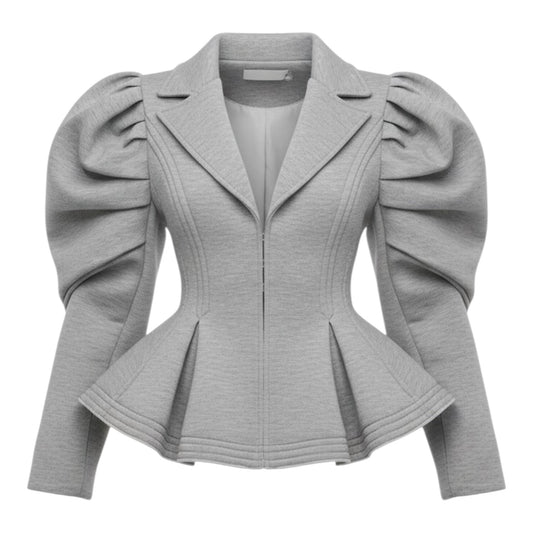Ruche & Ruffle Puff Sleeve Jacket *PREORDER* ETA 10/9