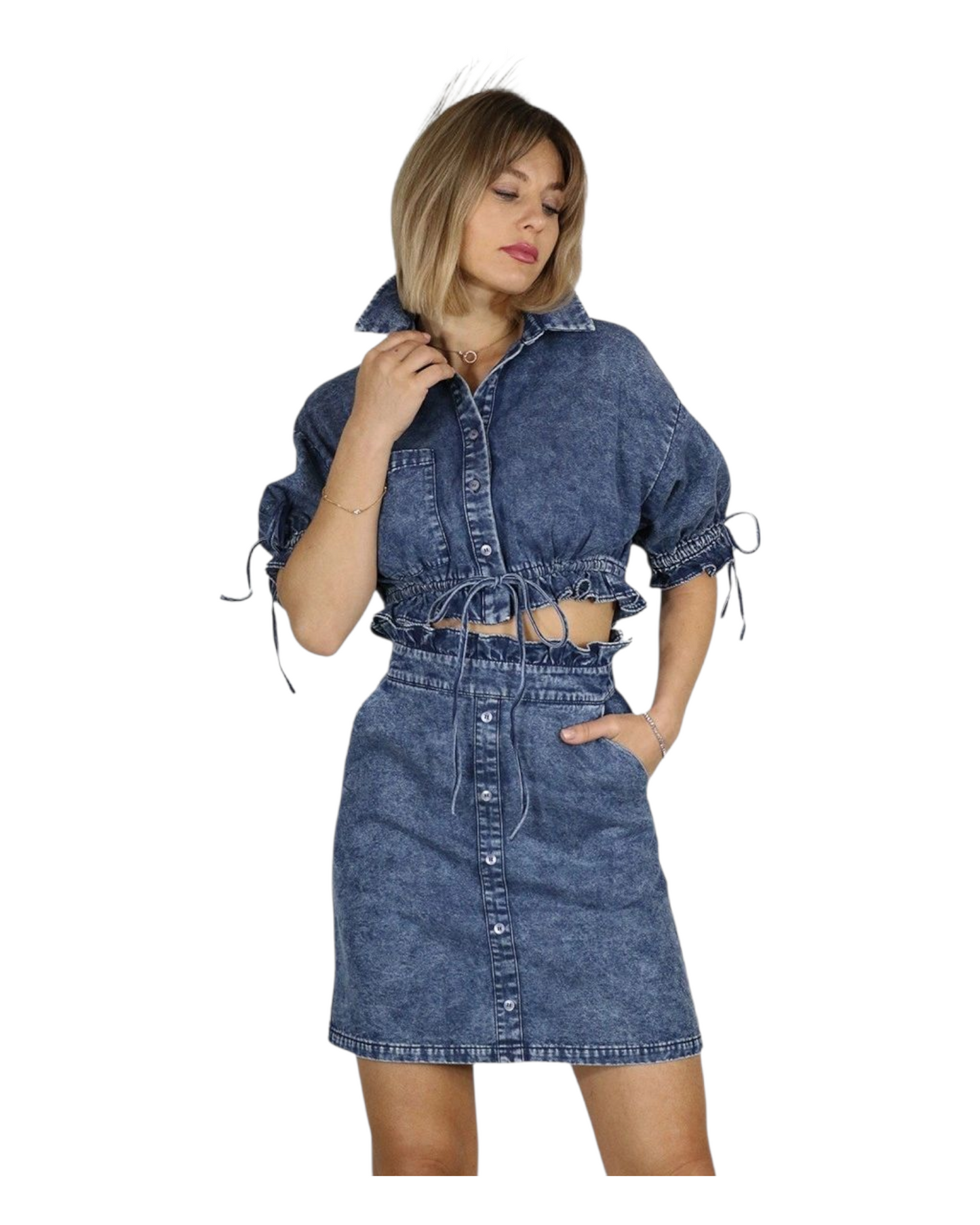 Delia Denim 2 Piece Set