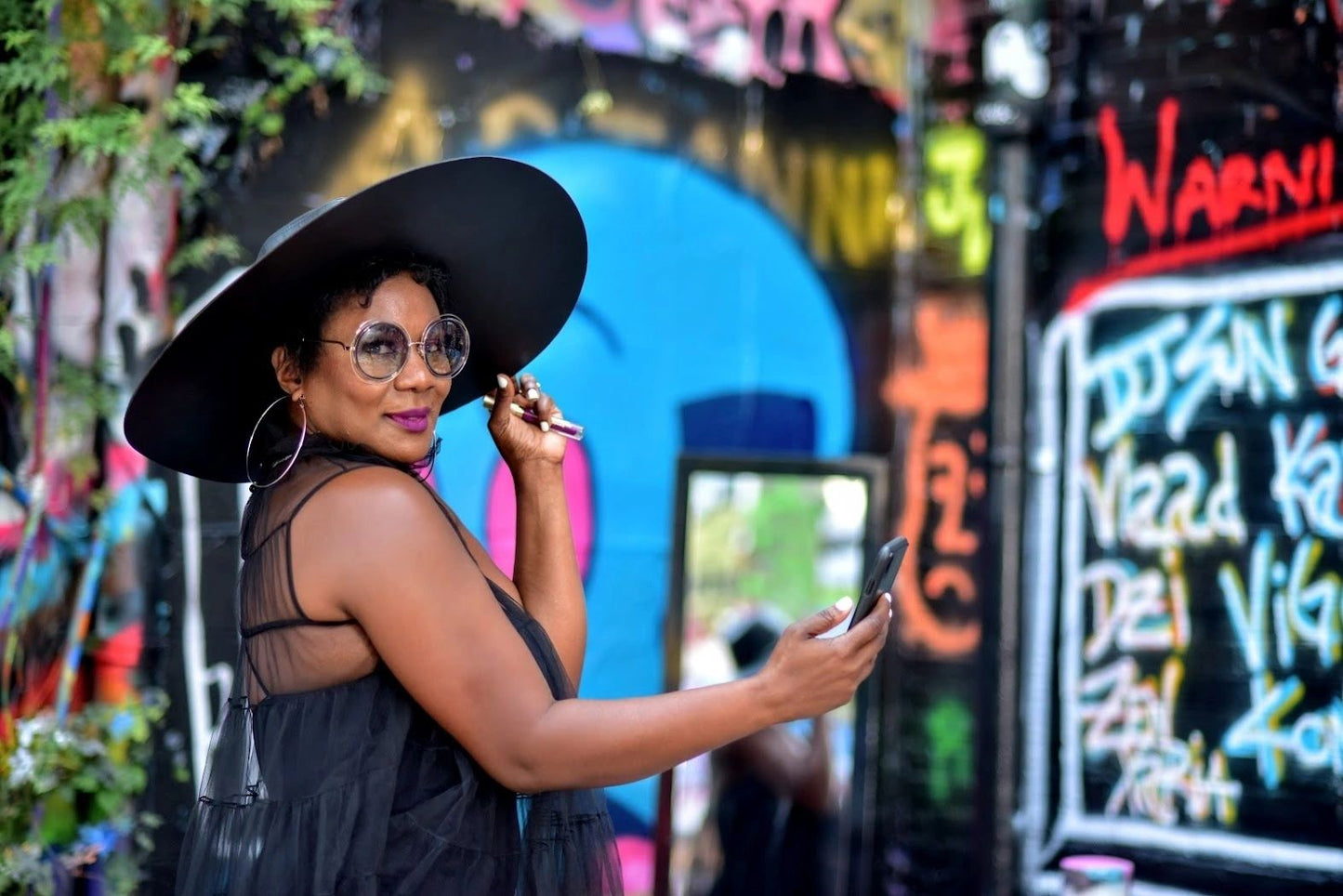 Feiony Wide Brim Fedora